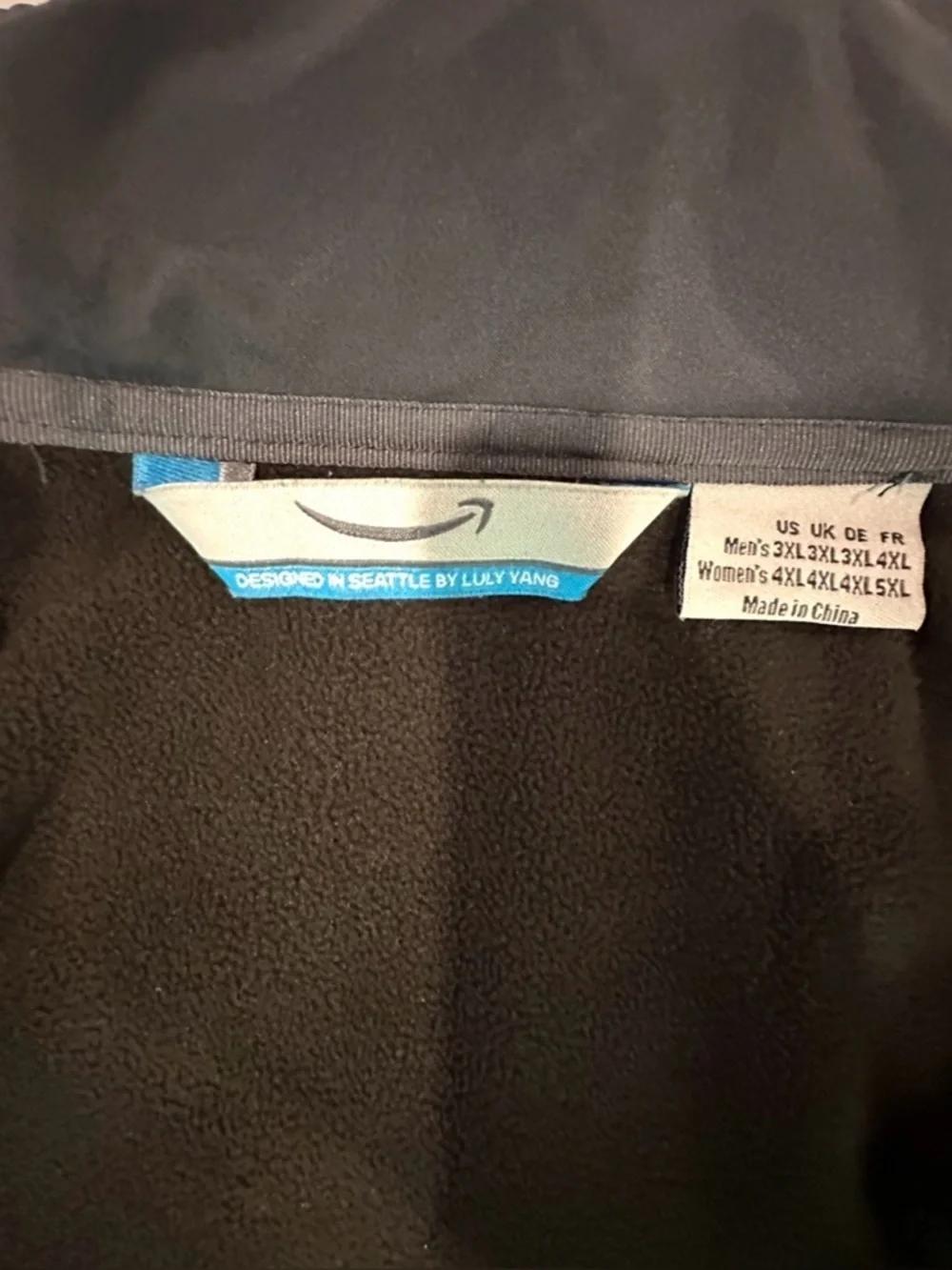 Amazon Luly Yang Driver Jacket Fleece-Lined Insulated Reflective Unisex 3XL/4XL